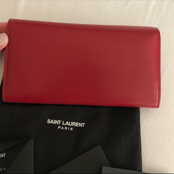 Saint Laurent Long Foldover Wallet - Picture 5 of 7
